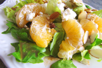 Low FODMAP Clementine Salad with Feta and Almonds