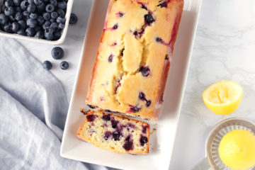 Healthier Lemon Blueberry Bread