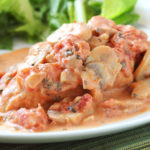 Chicken in Tomato Basil Cream Sauce