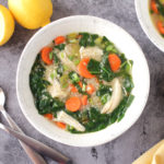 Low FODMAP Lemon Chicken Soup with Quinoa
