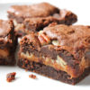Dark Chocolate Turtle Brownies