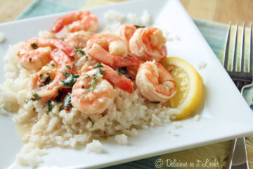 Low-FODMAP Lemon Shrimp over Rice