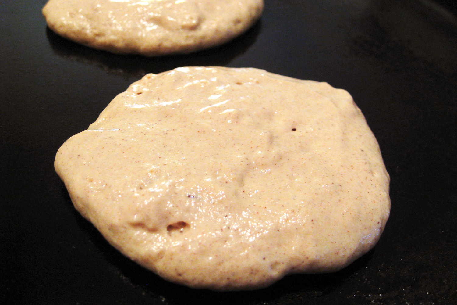 quinoa pancakes cooking