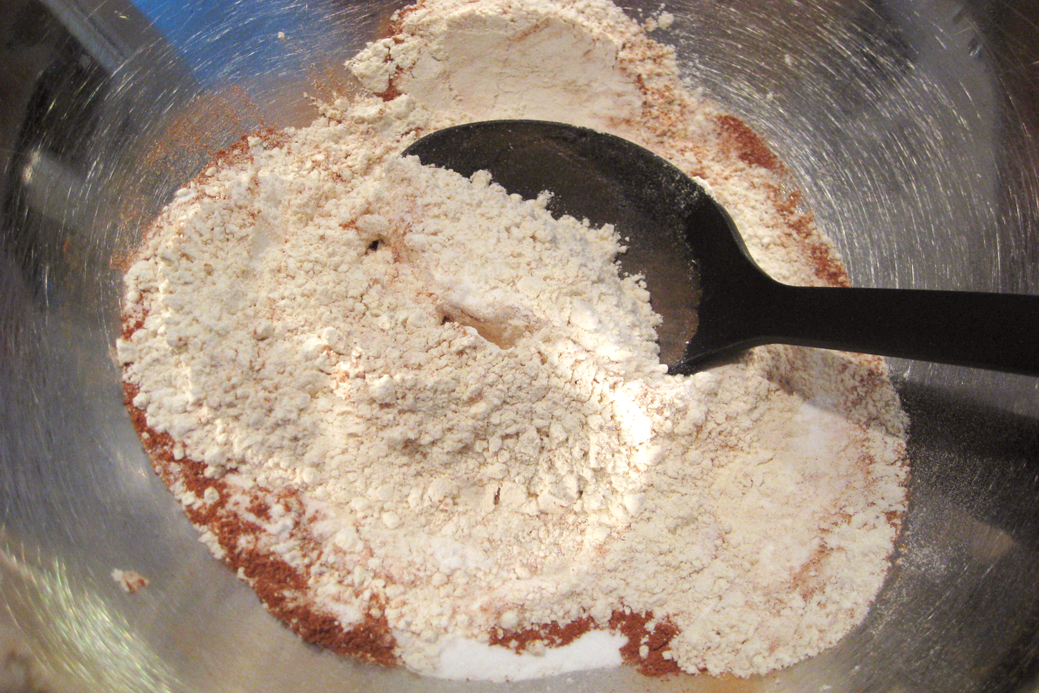 Quinoa Pancake Combine Dry Ingredients