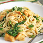 Low-FODMAP Peanut Noodles with Chicken and Greens
