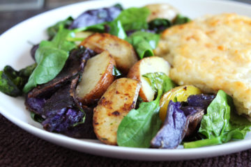Low FODMAP Roasted Potatoes and Spinach