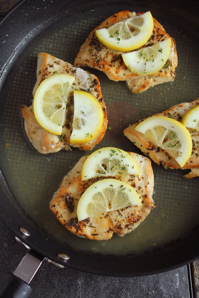 Low-FODMAP Lemon Herb Skillet Chicken
