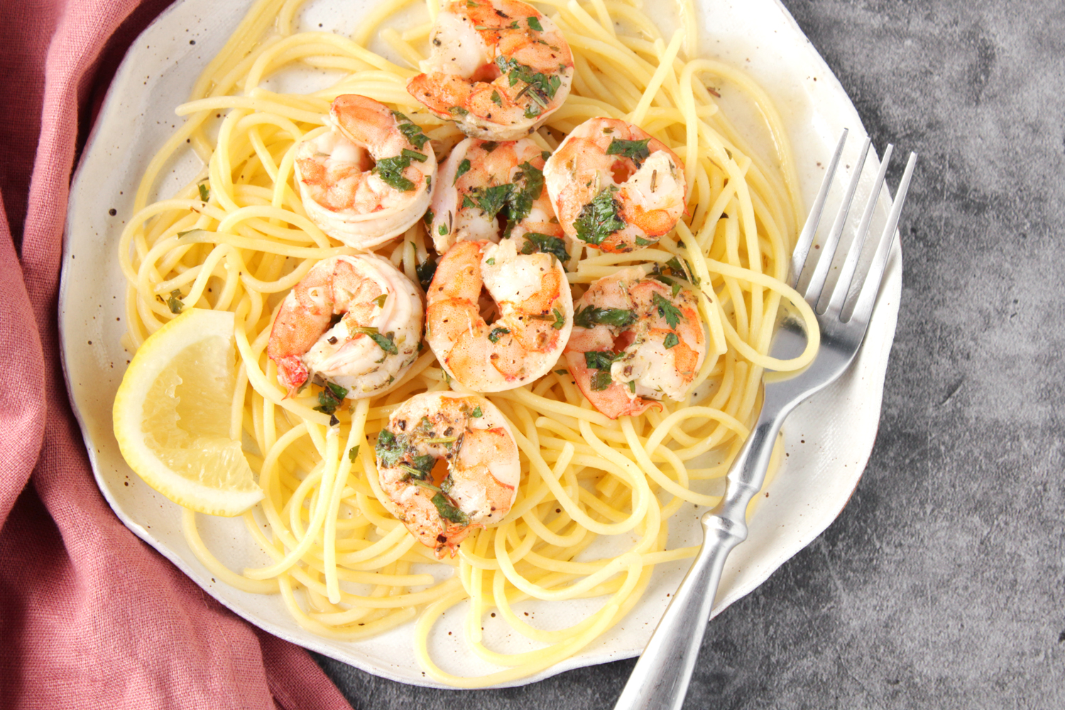Low FODMAP Baked Shrimp Scampi