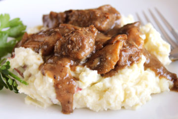 Low FODMAP Beef Tips & Gravy