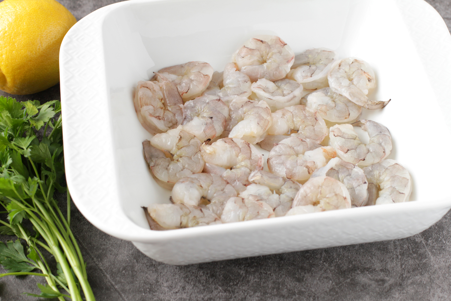 place shrimp in pan