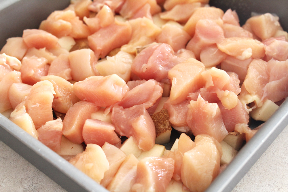 layer potatoes and chicken