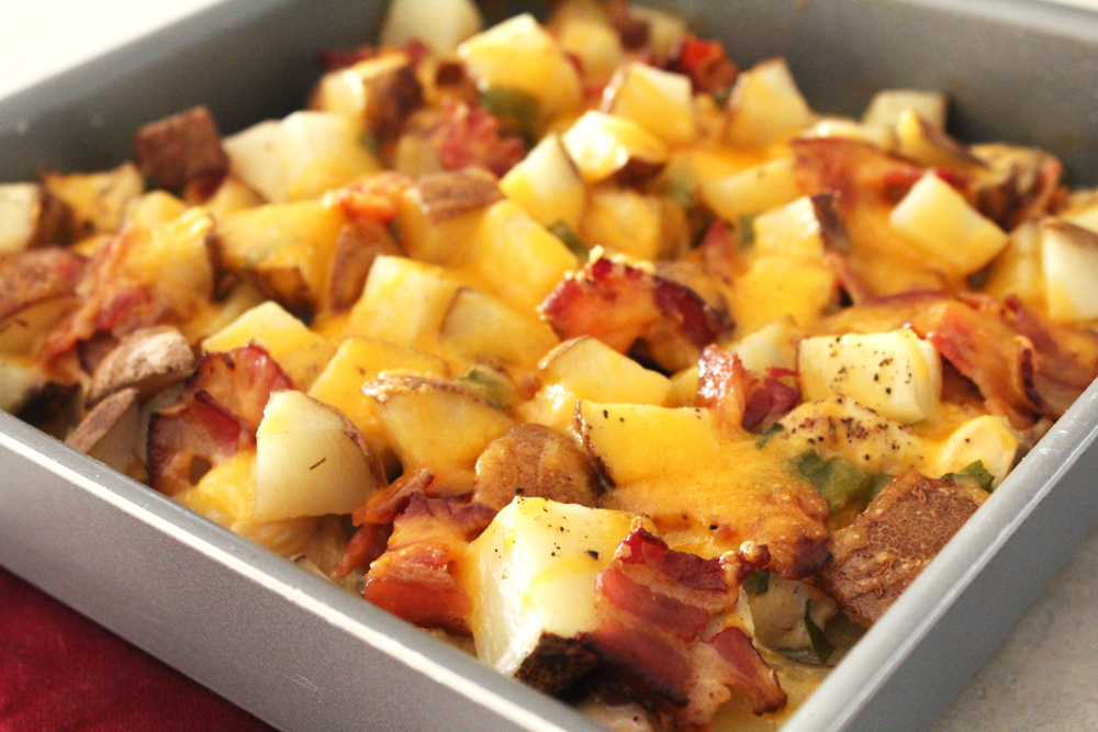 Loaded Baked Potato & Chicken Casserole - Delicious As It Looks