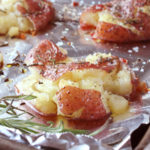 Low FODMAP Smashed Roasted Potatoes