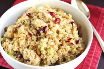Low FODMAP Cranberry Orange Quinoa Stuffing