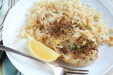 Low-FODMAP Lemon Pepper Chicken and Rice