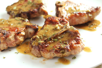 Low FODMAP Seared Lamb Chops with Dijon-Herb Pan Sauce