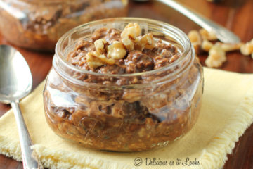 Low-FODMAP Cocoa Banana Overnight Oats
