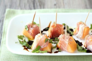 Low FODMAP Prosciutto Wrapped Cantaloupe