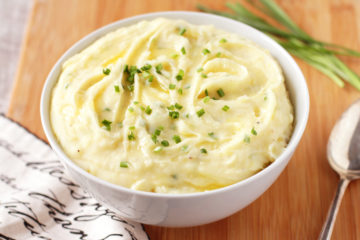Low FODMAP 'Buttermilk' & Chive Mashed Potatoes