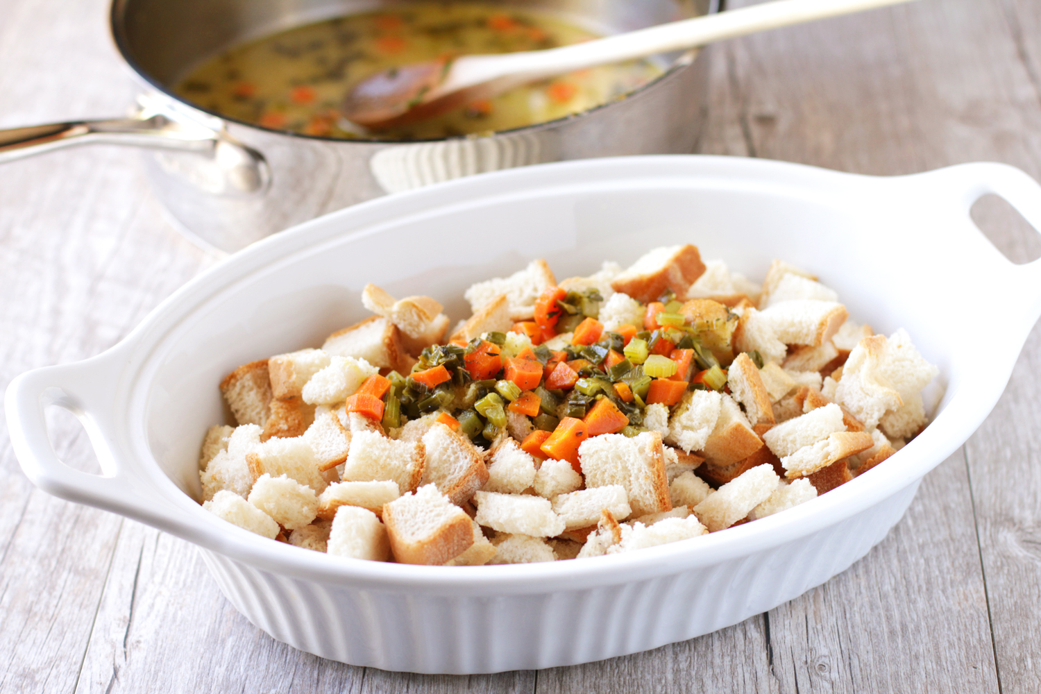 making turkey stuffing