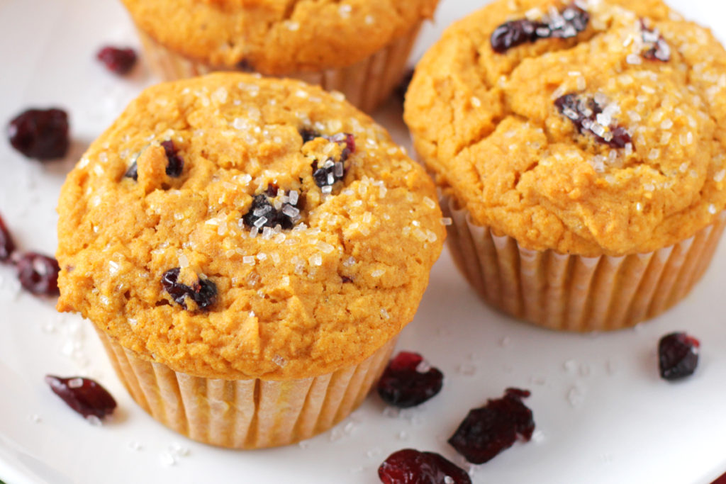 Low FODMAP Cranberry Pumpkin Muffins