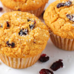 Low FODMAP Cranberry Pumpkin Muffins