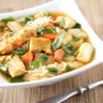 Low FODMAP Tofu Soup with Bok Choy