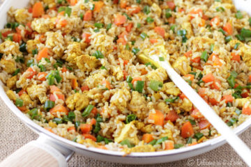 Low-FODMAP Vegan Tofu Fried Rice