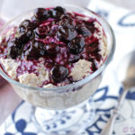 Low-FODMAP Blueberry Cobbler Overnight Oats