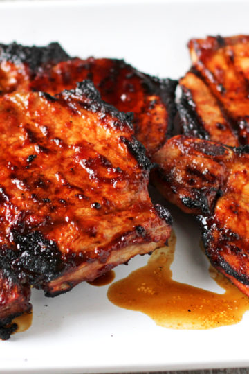 low fodmap balsamic bbq pork chops