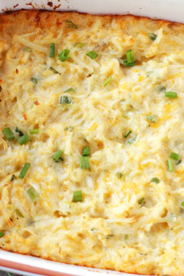 Low FODMAP Cheesy Hashbrown Casserole
