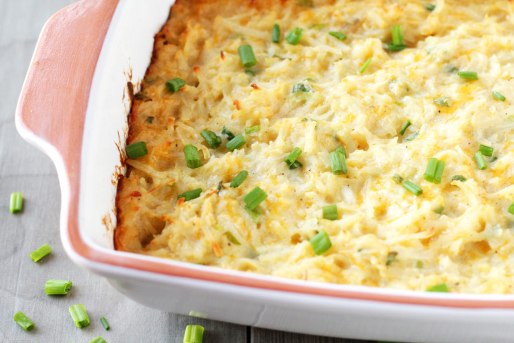 Low FODMAP Cheesy Hashbrown Casserole
