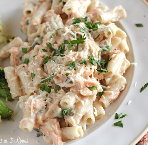 Low-FODMAP Creamy Smoked Salmon Pasta for Two + Heavy Cream Substitute -  Delicious as it Looks