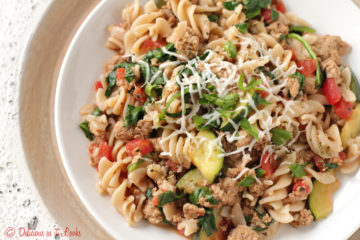 Low-FODMAP Tuscan Turkey Pasta