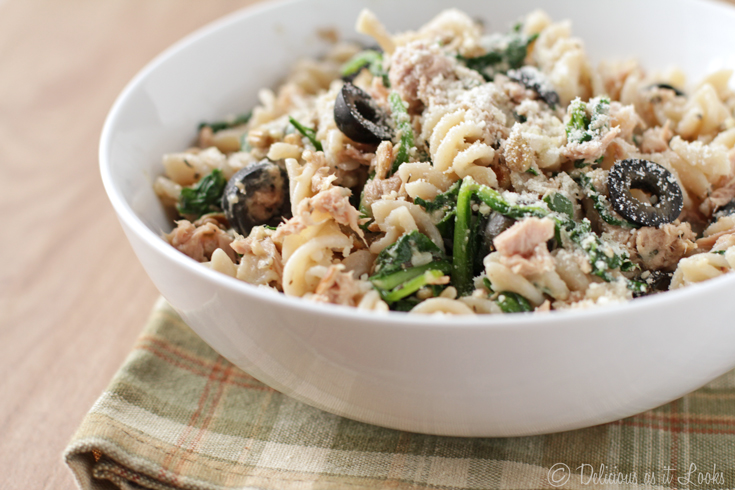 Low-FODMAP Tuna Pasta Toss