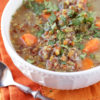 Low FODMAP Curried Lentil Quinoa Soup
