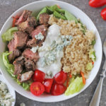 Low-FODMAP Leftover Steak & Blue Cheese Grain Bowl