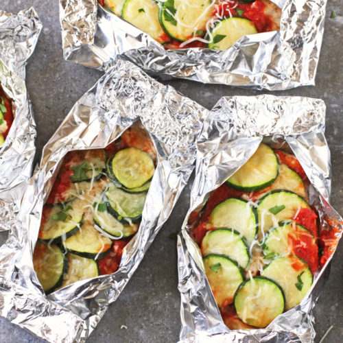 Low FODMAP Chicken Parmesan Foil Packets - Delicious as it Looks