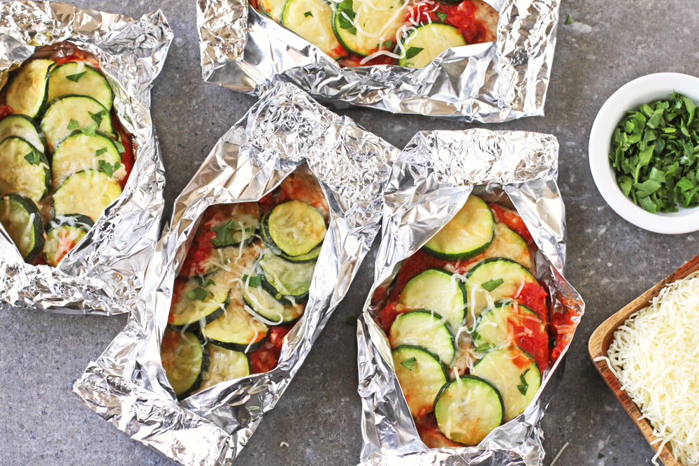 Low FODMAP Chicken Parmesan Foil Packets - Delicious as it Looks