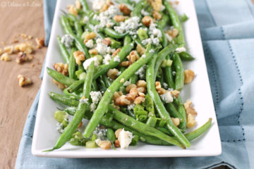 Low-FODMAP Green Beans with Walnuts and Blue Cheese
