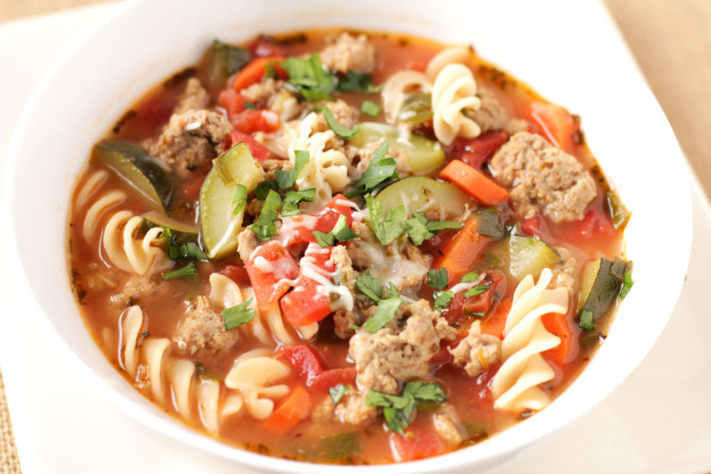 Low FODMAP Italian Sausage Soup
