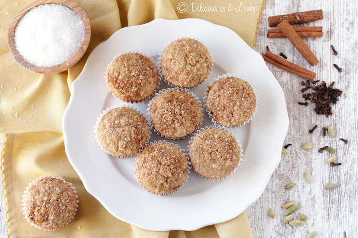 Chai Spice Banana Muffins {Low-FODMAP, Gluten-Free, Gum-Free}
