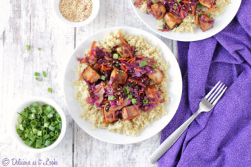 Low-FODMAP Red Cabbage & Tofu Stir-Fry