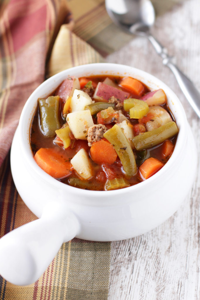 Low FODMAP Vegetable Beef Soup