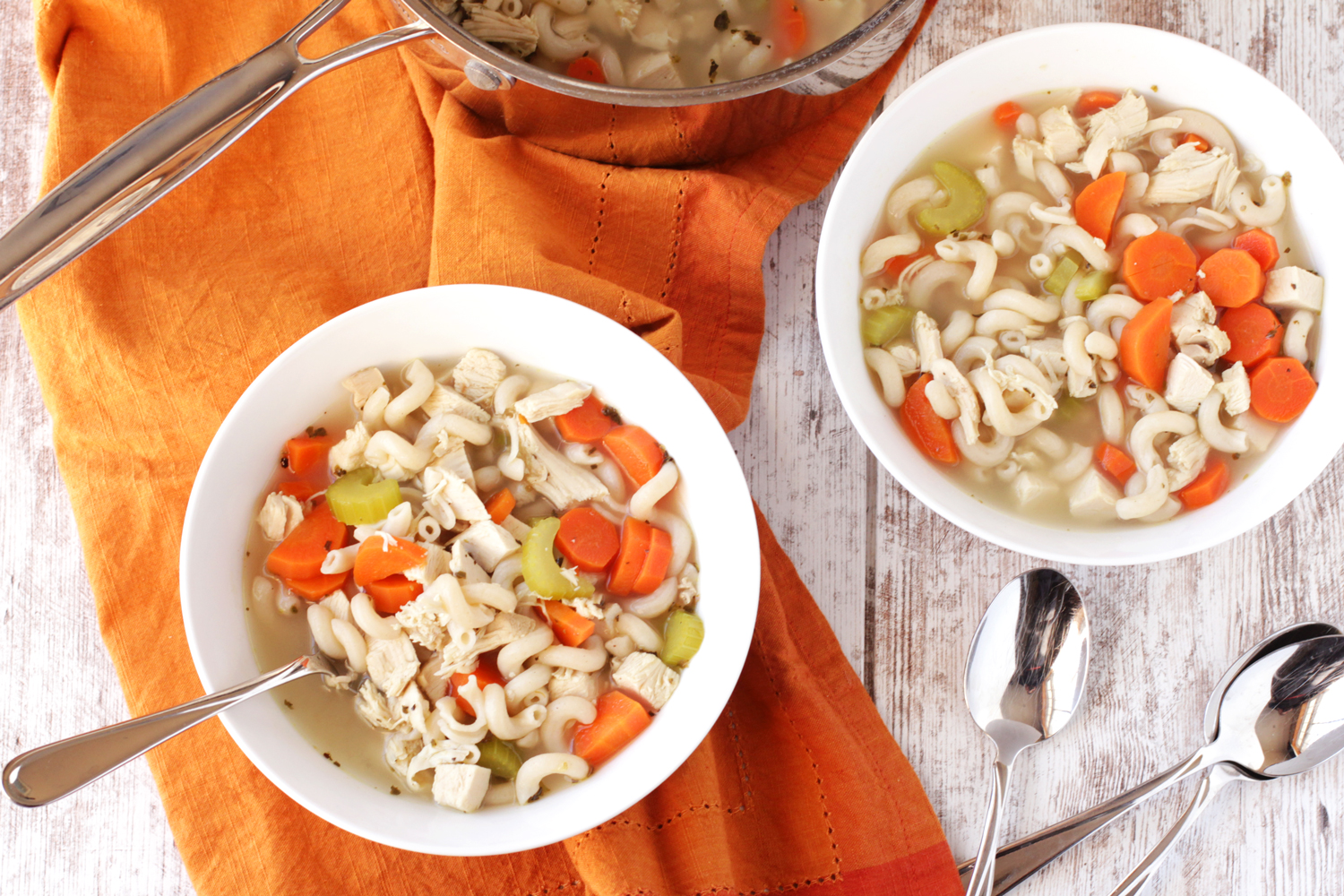 Low FODMAP Chicken Noodle Soup - Delicious as it Looks