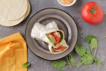 Low-FODMAP Smoked Turkey Wraps with Spicy Mayo