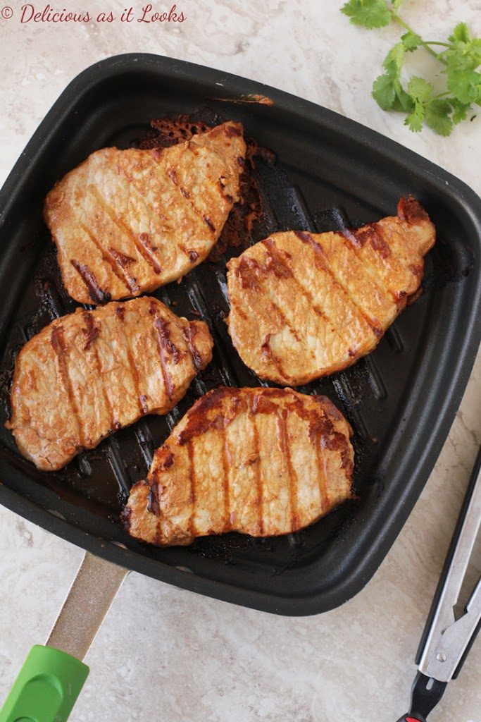 Low-FODMAP Tahini Maple Grilled Pork Chops
