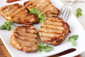 Low-FODMAP Tahini Maple Grilled Pork Chops