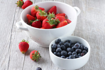 Fresh Strawberries and Blueberries