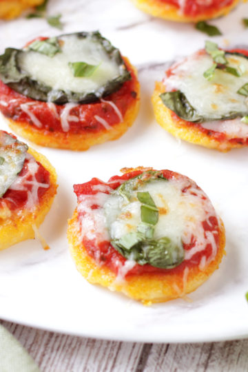 Low FODMAP Mini Polenta Pizzas